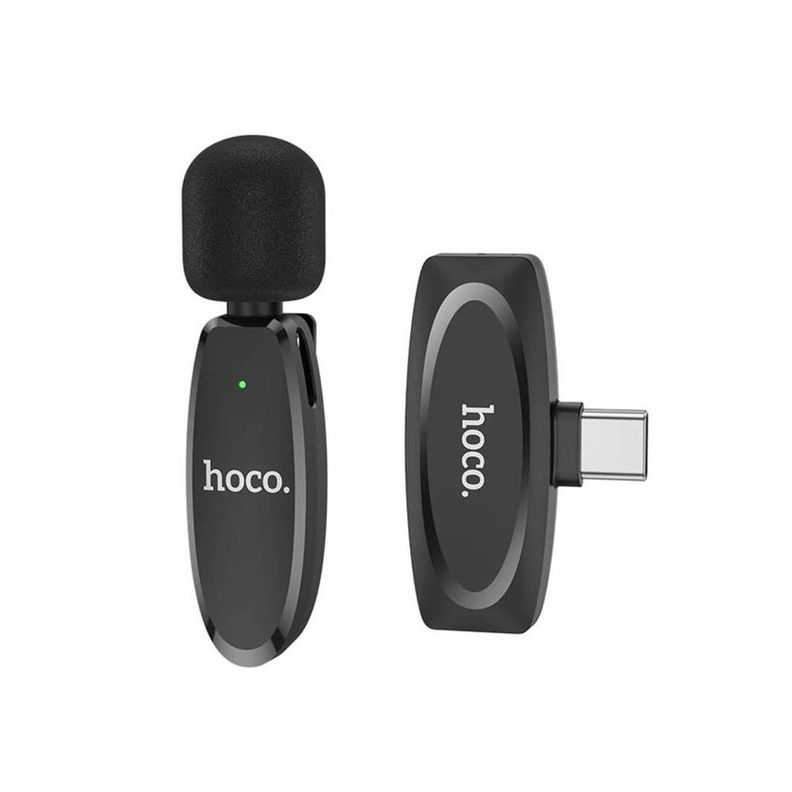 Microfono Hoco L15 Tipo C Negro