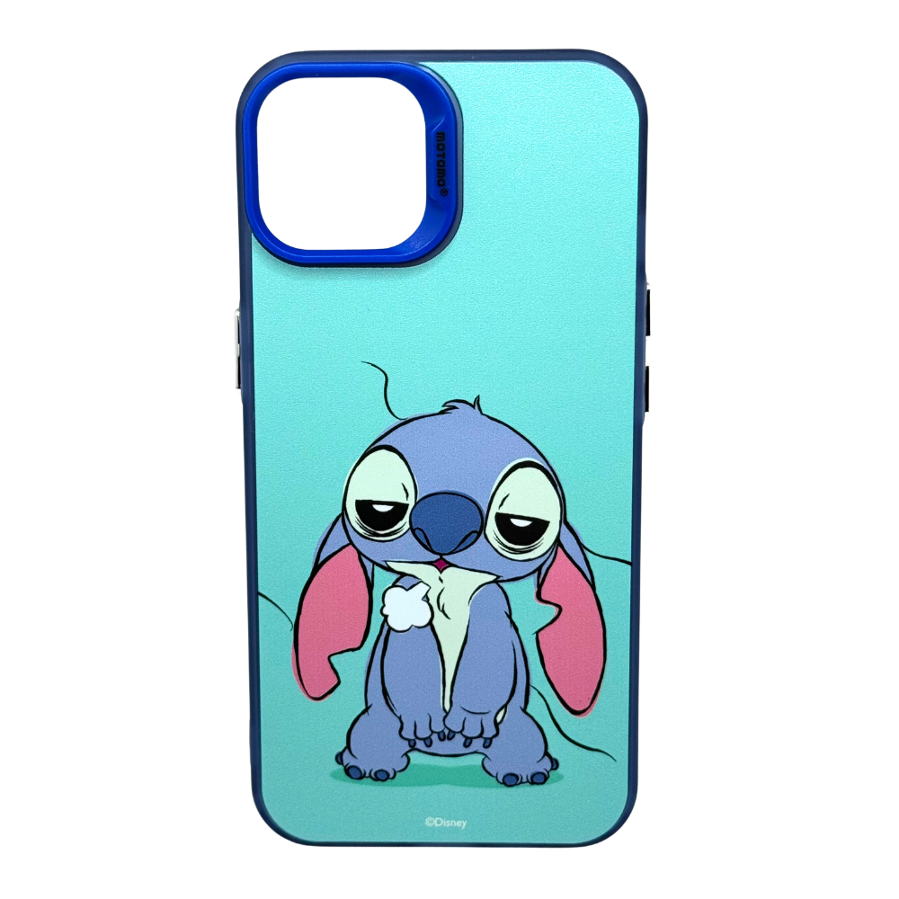 Carcasa Stitch Antigolpes para iPhone 15-14-13, Diseño Disney