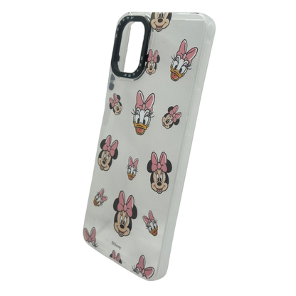 Funda para Samsung A06 Minnie y Daisy Transparente - Estilo Disney
