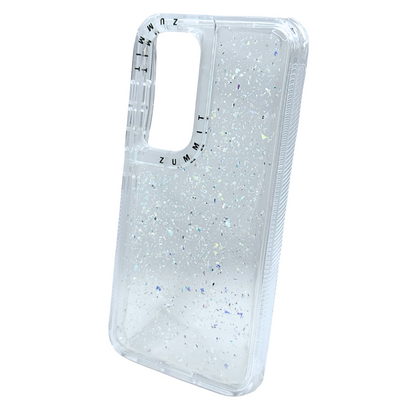 Carcasa Transparente con Brillos y Protección 360° para Samsung S25