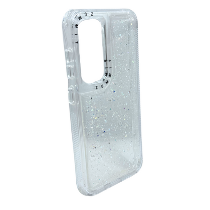 Carcasa Transparente con Brillos y Protección 360° para Samsung S25
