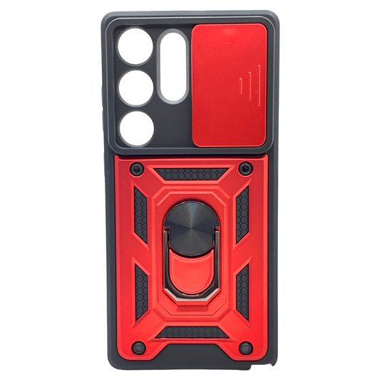 Carcasa para S25 Ultra Antigolpes con Anillo y Protector de Cámara