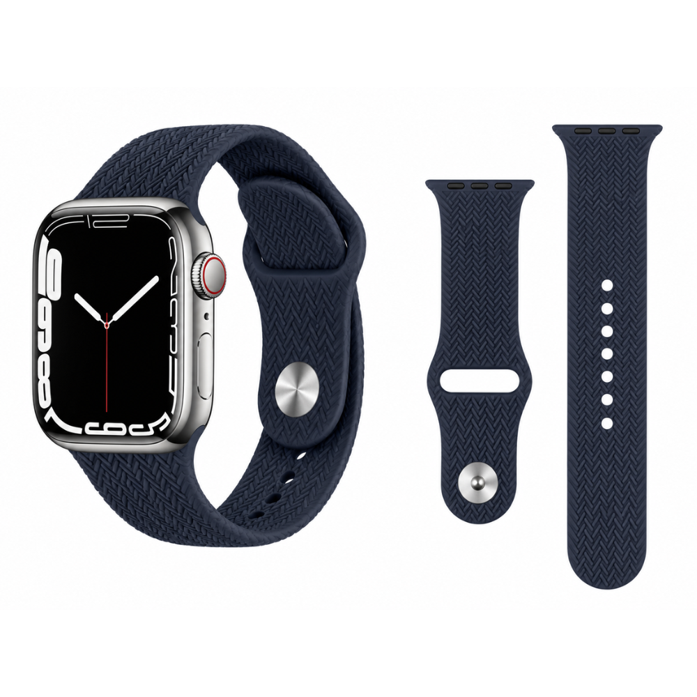 Correa de Silicona Texturizada para Apple Watch 42, 44, 45, 46, 49mm talla M/L