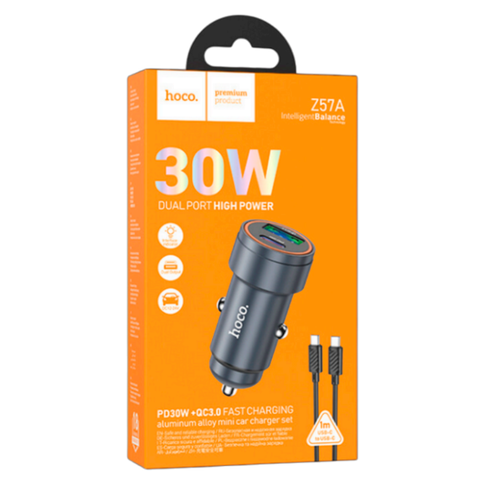 Cargador para Auto 30W Hoco Z57A