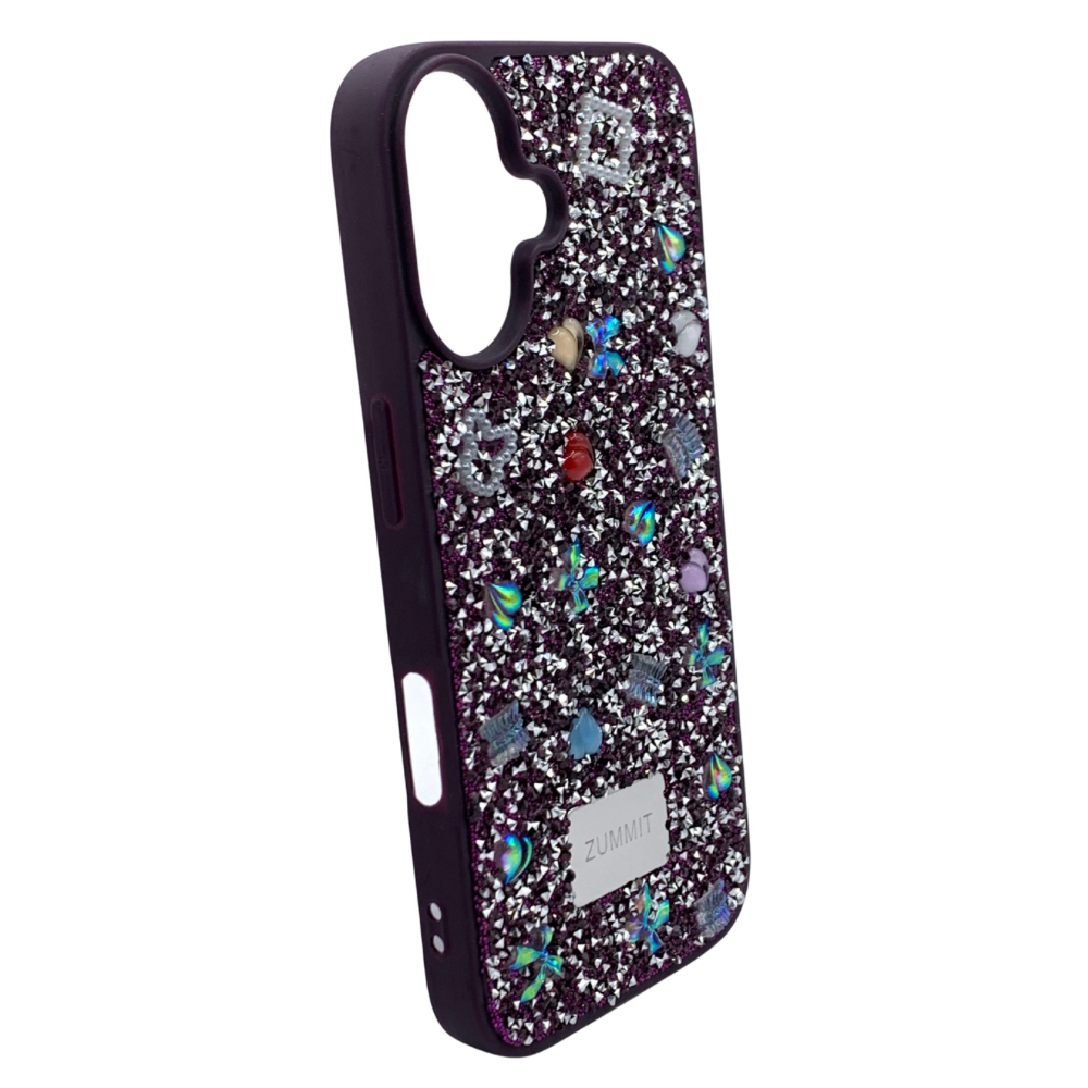 Carcasa Para iPhone 16 Estilo Brillos Con Relieve