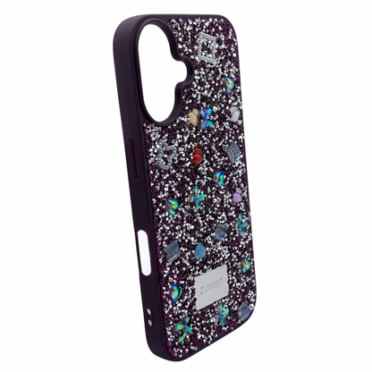 Carcasa Para iPhone 16 Estilo Brillos Con Relieve