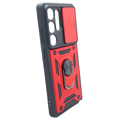 Carcasa para S25 Ultra Antigolpes con Anillo y Protector de Cámara