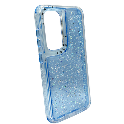 Carcasa Transparente con Brillos y Protección 360° para Samsung S25