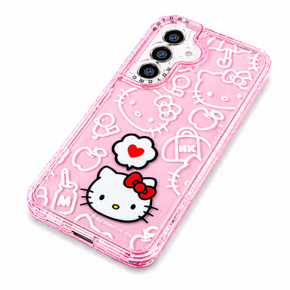 Carcasa Hello Kitty Edición Especial para Samsung A35 – Protección 360° para Smartphone