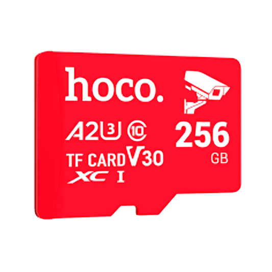 Micro SD Tf Flash Alto Rendimiento Hoco 256 Gb Rojo