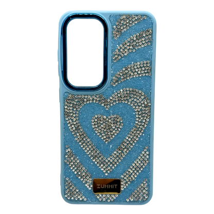 Carcasa para S25 con Corazón y ''Diamantes''