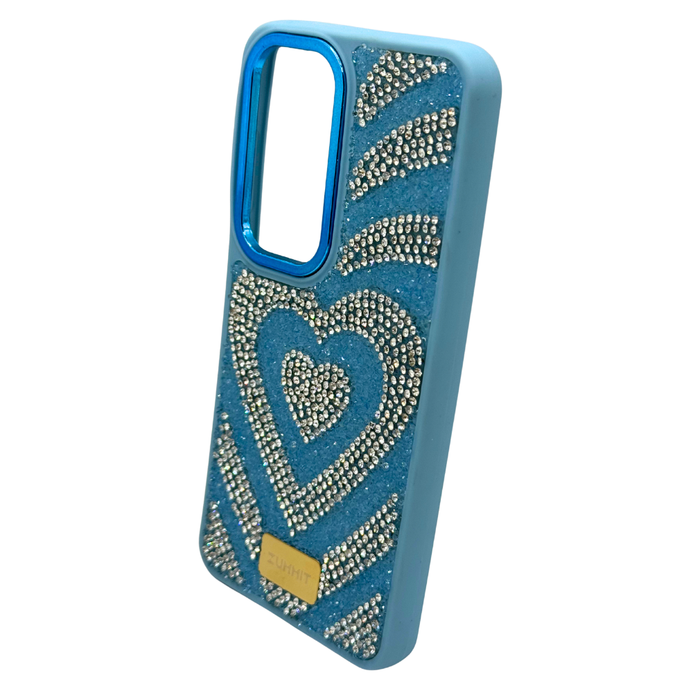 Carcasa para S25 con Corazón y ''Diamantes''