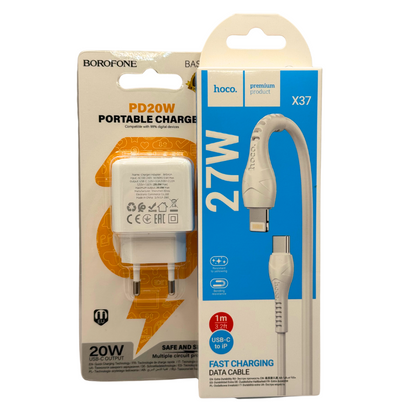 Cargador tipo C a Lightning Borofone y Hoco