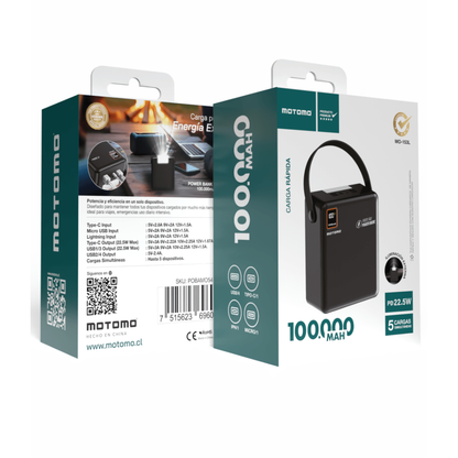 Powerbank Motomo MO-153L 100.000 mAh
