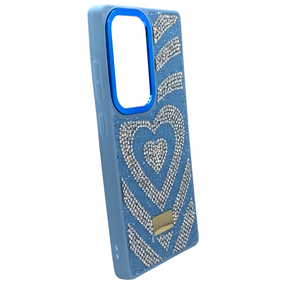 Carcasa para S25 Ultra con Corazón y ''Diamantes''