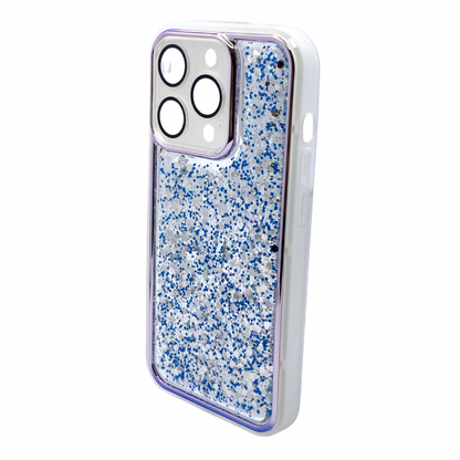 Carcasa Para iPhone 14 Pro Transparente Con Brillos