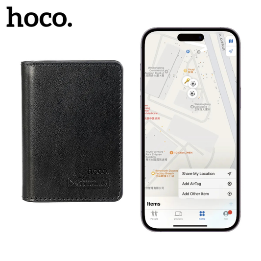 Tarjetero inteligente GPS carga inalámbrica Hoco E91F