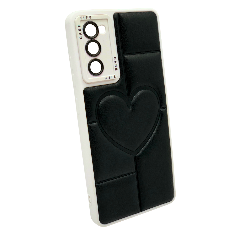 Funda Samsung S20 FE Elegante - Carcasa con Diseño Acolchado y Corazón