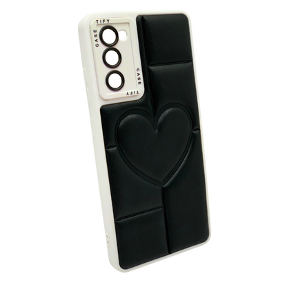 Funda Samsung S20 FE Elegante - Carcasa con Diseño Acolchado y Corazón