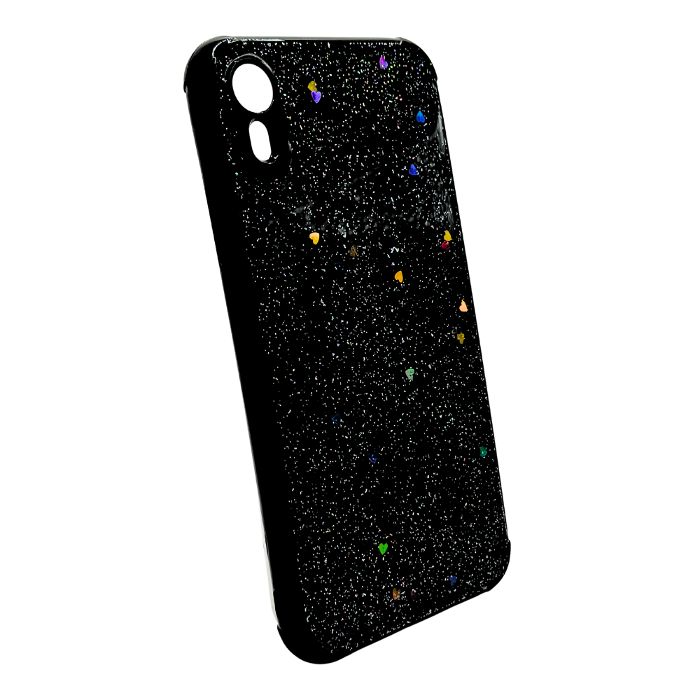 Carcasa para iPhone XR Brillante Estrellas y Corazones