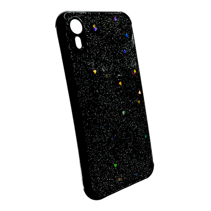 Carcasa para iPhone XR Brillante Estrellas y Corazones