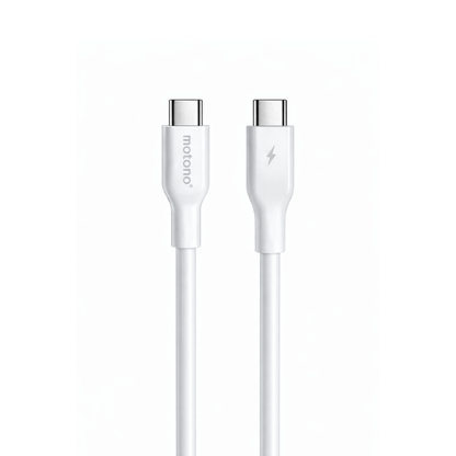 Cargador Rápido MOTOMO 45W PD con Cable Tipo C a Tipo C (Certificación SEC)