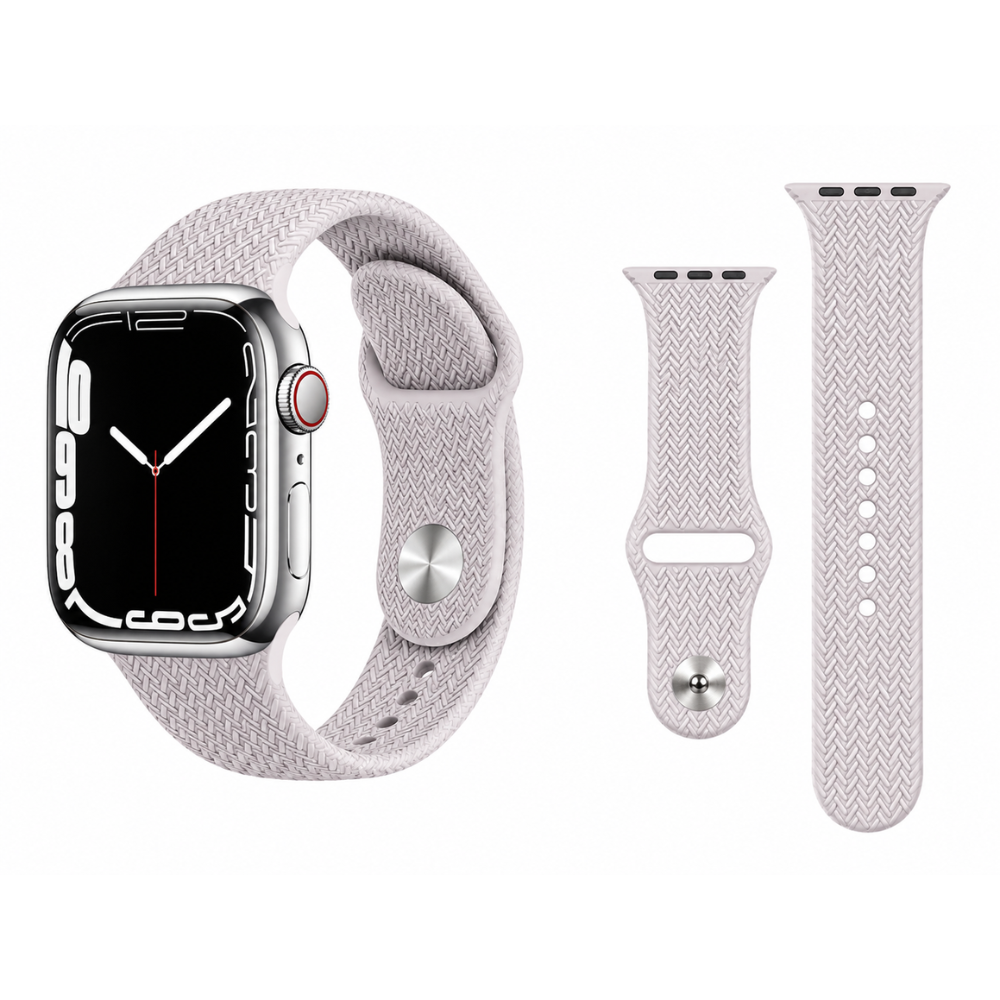 Correa de Silicona Texturizada para Apple Watch 42, 44, 45, 46, 49mm talla M/L