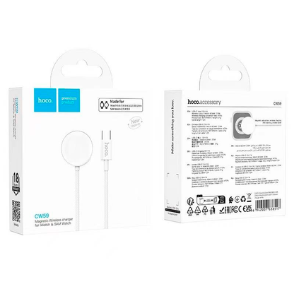 Cable Cargador Para Apple Watch y Samsung Hoco Cw59