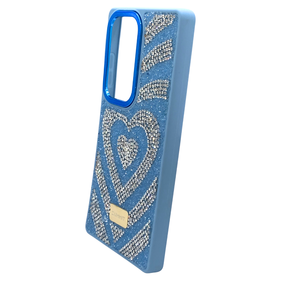 Carcasa para S25 Ultra con Corazón y ''Diamantes''
