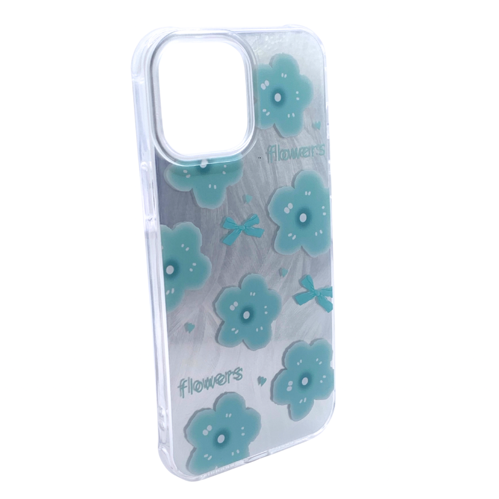 Carcasa Para iPhone 13 Pro Max Estilo Flores y Moño