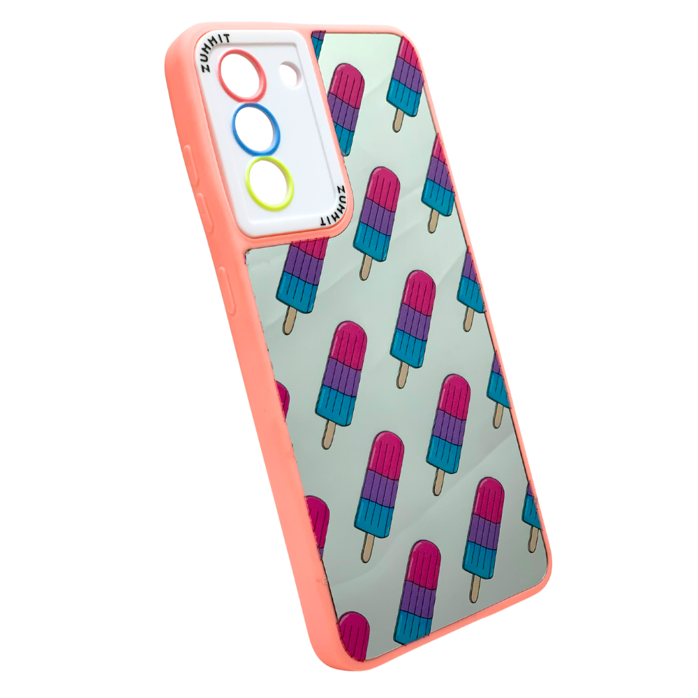Funda Ice Cream Mirror para Samsung S21 FE
