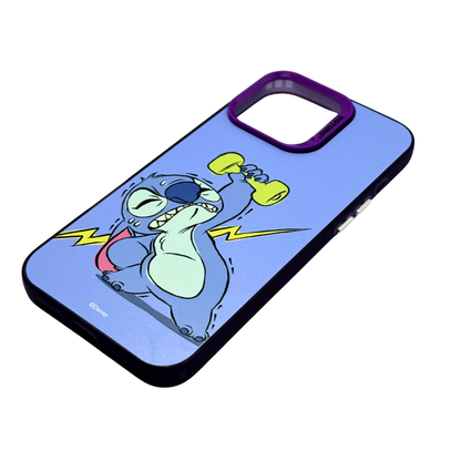 Carcasa Stitch Antigolpes para iPhone 16 Pro, Diseño Disney