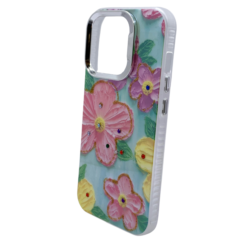 Carcasa Para iPhone 15 Pro Estilo Floral
