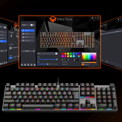 Teclado Gamer Mecanico Meetion Mt-mk009mx (blue Switch)