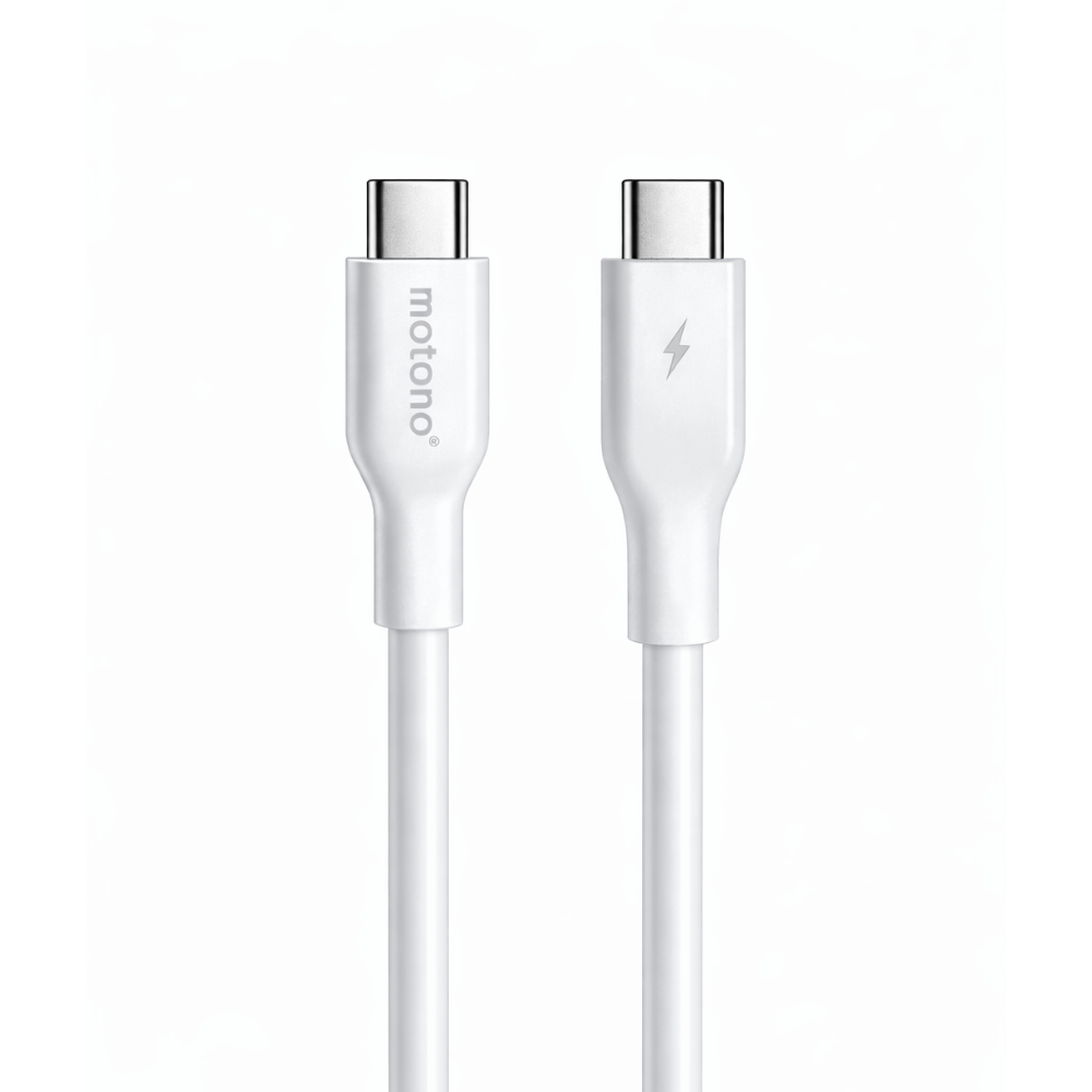 Cargador Rápido GaN 30W MOTOMO PD + QC3.0 con Cable Tipo C a Tipo C (Certificación SEC)