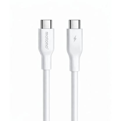 Cargador Rápido GaN 30W MOTOMO PD + QC3.0 con Cable Tipo C a Tipo C (Certificación SEC)