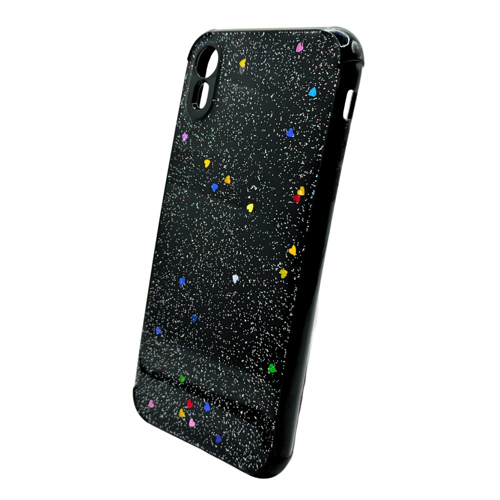 Carcasa para iPhone XR Brillante Estrellas y Corazones