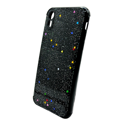 Carcasa para iPhone XR Brillante Estrellas y Corazones