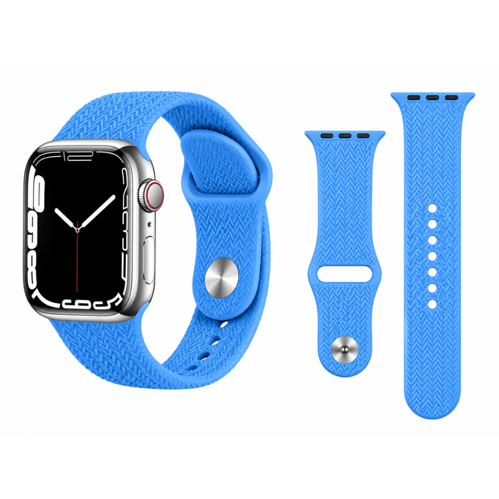 Correa de Silicona Texturizada para Apple Watch 42, 44, 45, 46, 49mm talla M/L