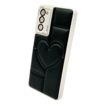 Funda Samsung S20 FE Elegante - Carcasa con Diseño Acolchado y Corazón