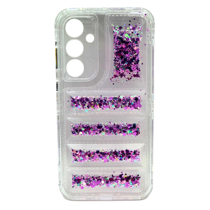 Funda 360 Samsung A35 Glitter - Carcasa Transparente con Brillo y Protección Total
