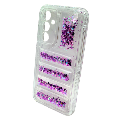 Funda 360 Samsung A35 Glitter - Carcasa Transparente con Brillo y Protección Total