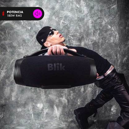 Parlante Bluetooth Portátil Blik Powerboost 180W 9 Hrs - Edición Limitada Power Peralta