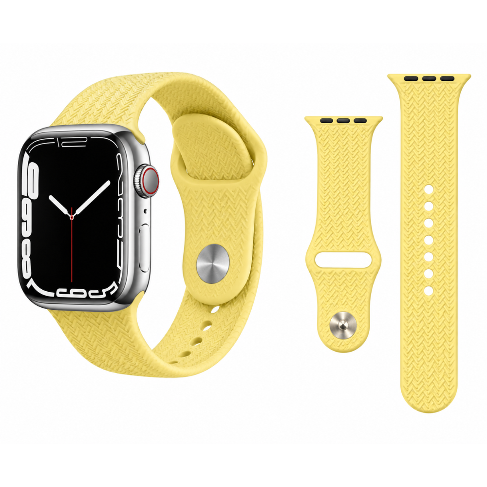Correa de Silicona Texturizada para Apple Watch 42, 44, 45, 46, 49mm talla M/L