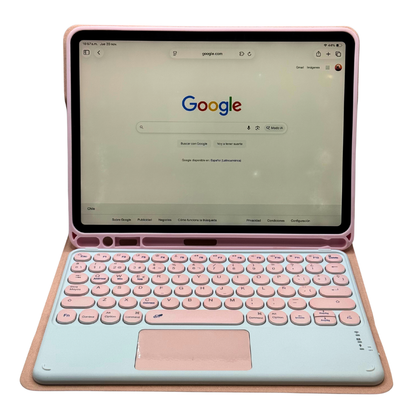 Funda con teclado para iPad Air, Air 2, iPad Pro 9,7'', iPad 9,7 2017-2018