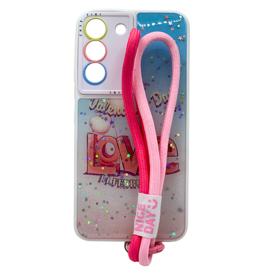 Funda Antigolpes con Brillos Dinámicos para Samsung S22