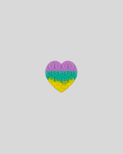 Ventosa para teléfono con forma de corazón