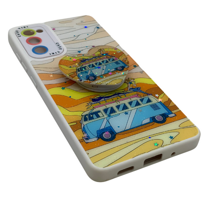 Funda Samsung S20 FE Estilo Viajero + Popsocket de Regalo - Carcasa Combi Hippie