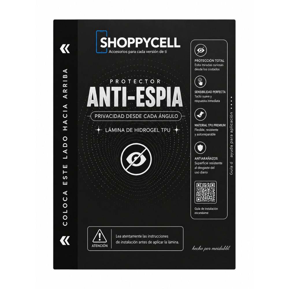 Protector de Pantalla Antiespía HD, Lámina de Hidrogel Premium