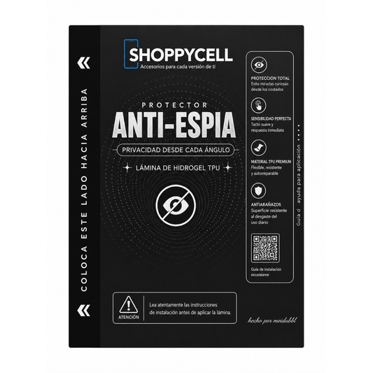Protector de Pantalla Antiespía HD, Lámina de Hidrogel Premium